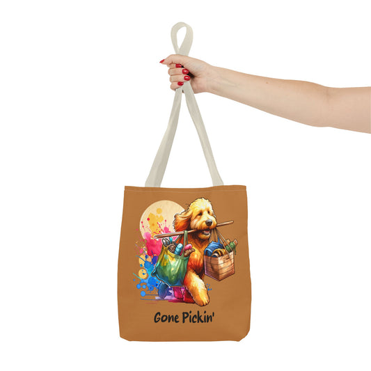 Gone Pickin' Golden Doodle Tote Bag