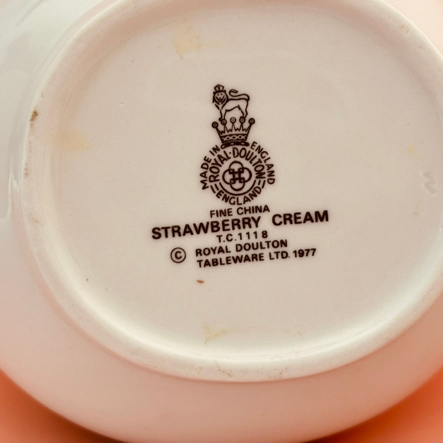 1977 Royal Doulton Strawberry Cream Tableware | 38 Pieces (Sold Separately)