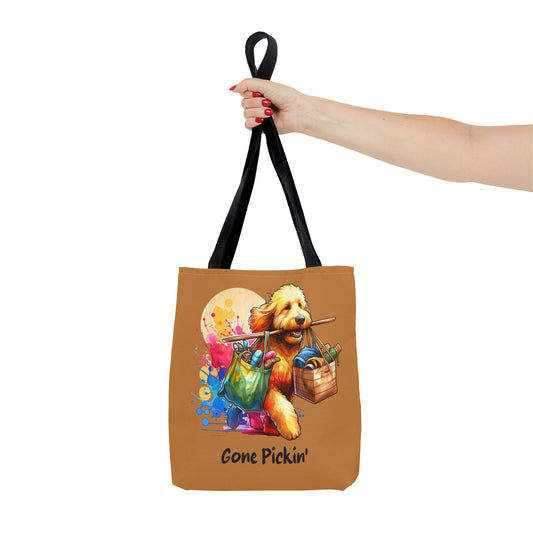 Gone Pickin' Golden Doodle Tote Bag