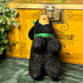 Load image into Gallery viewer, 1960's Vintage Stuffed Yellowstone Black Bear with Green Bow
