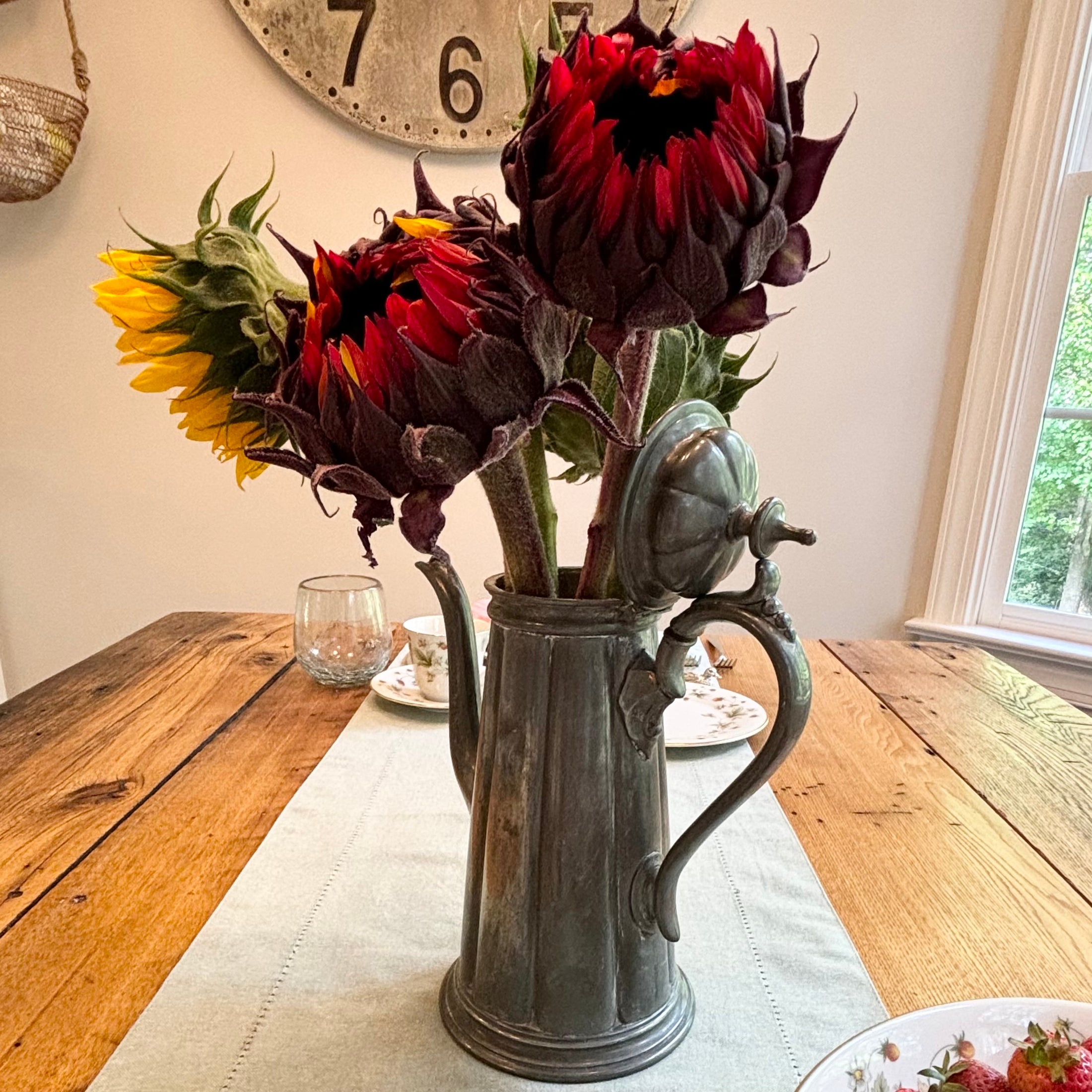 Vintage Pewter Tea Pot