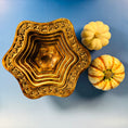 Load image into Gallery viewer, Handcarved Vintage Collapsible Wooden Bowl
