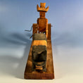 Load image into Gallery viewer, Vintage Primitive Bouncing Pig and Farmer Crank Sculpture - Circa 1950's
